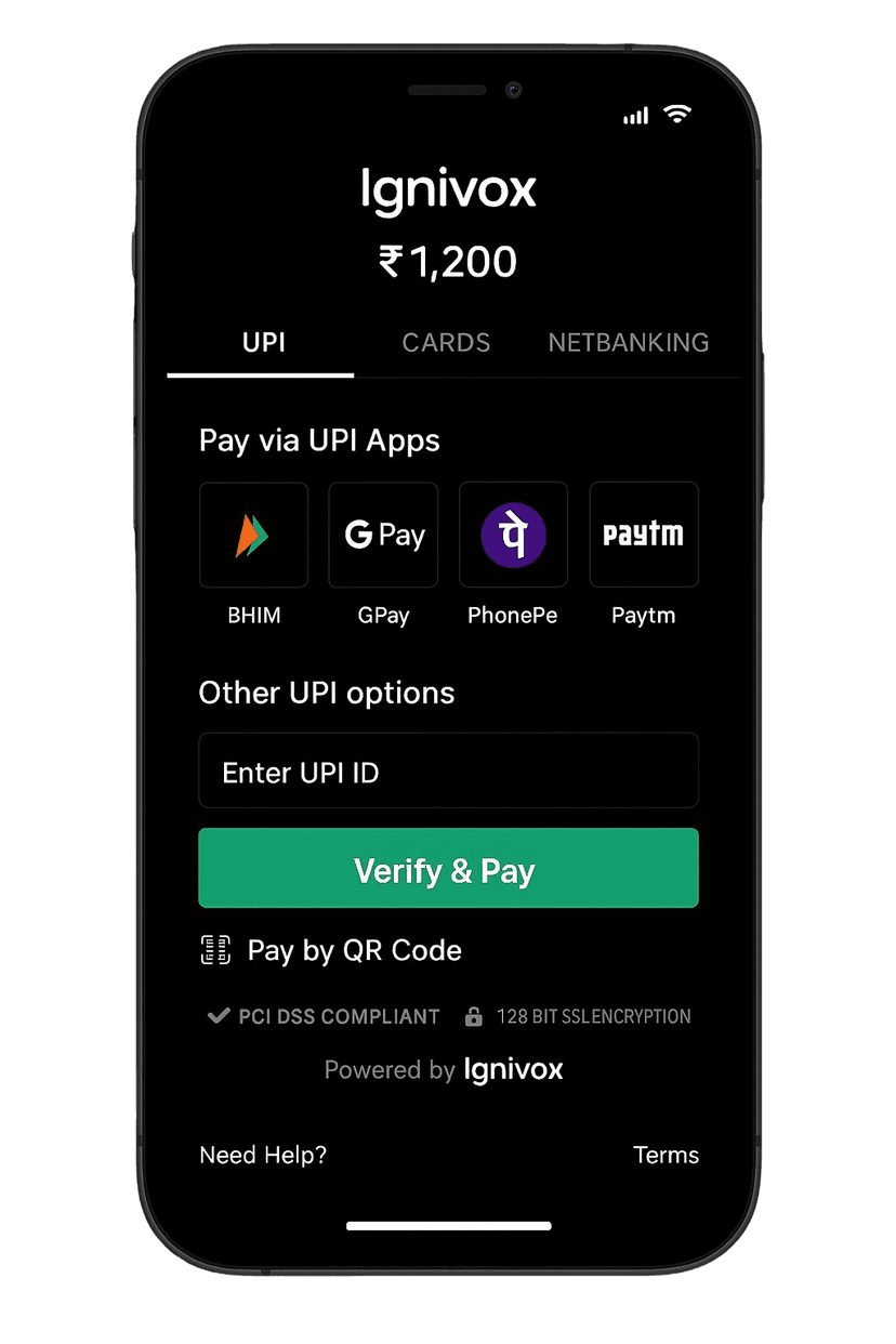 Ignivox mobile preview